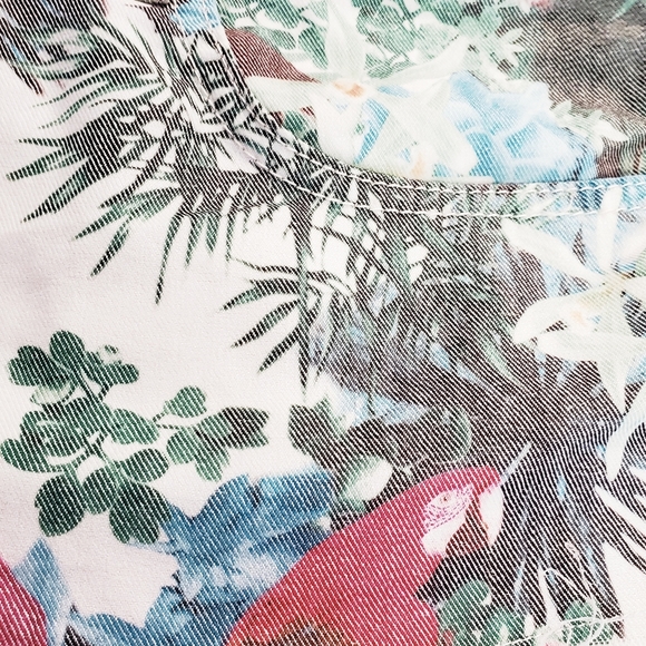 Zara Floral Tropical Cheeky Shorts Size 6 - Picture 7 of 8